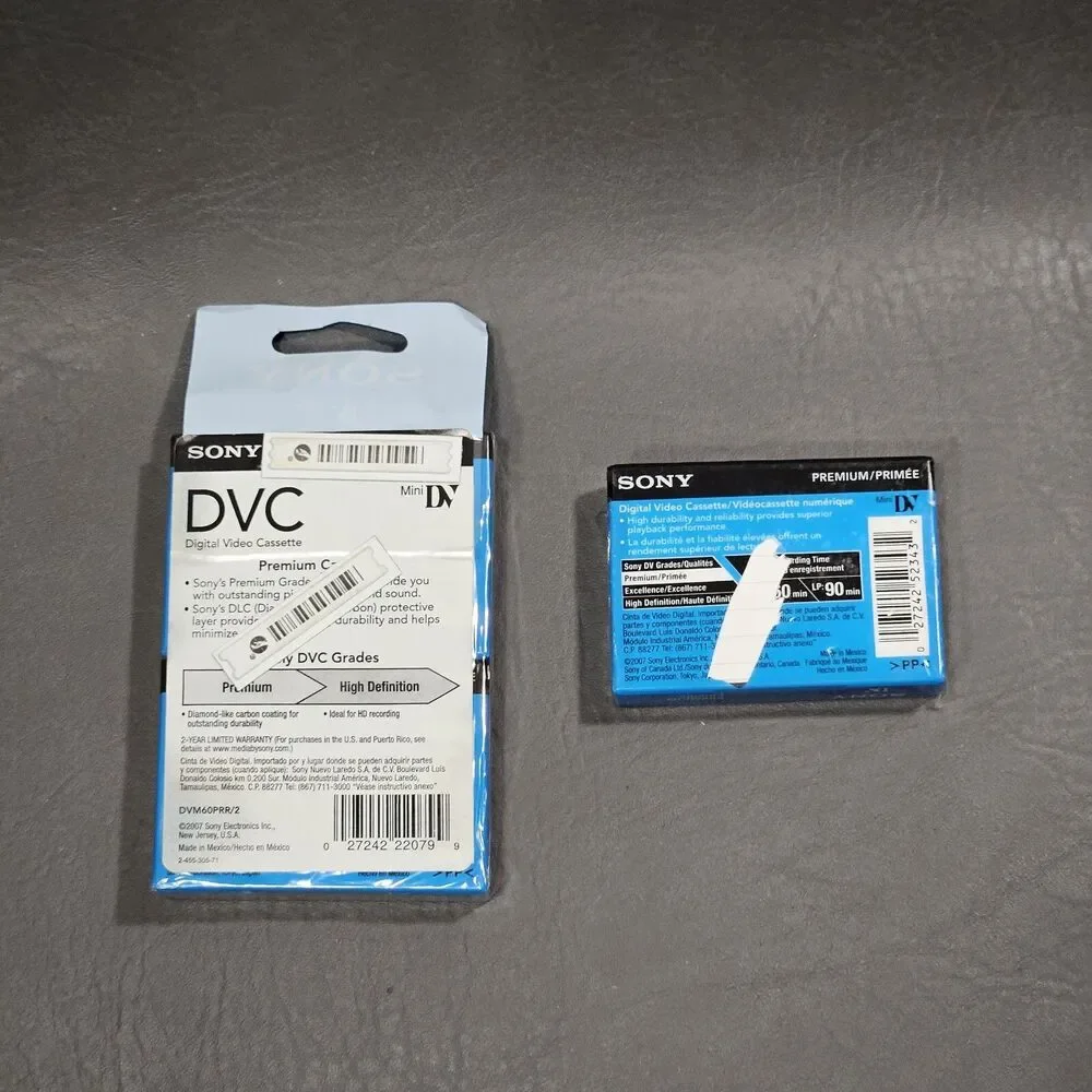 Sony DVC Mini DV 60 Min Digital Video Cassettes Bundle Of 3 DVM60PRR New